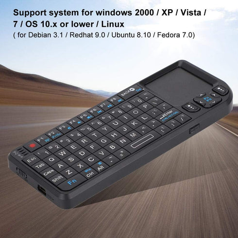 2.4G Pocket Mini Keyboard - Mini USB Keyboard with Touchpad Mouse for Windows 2000/XP/Vista/7/OS 10.x