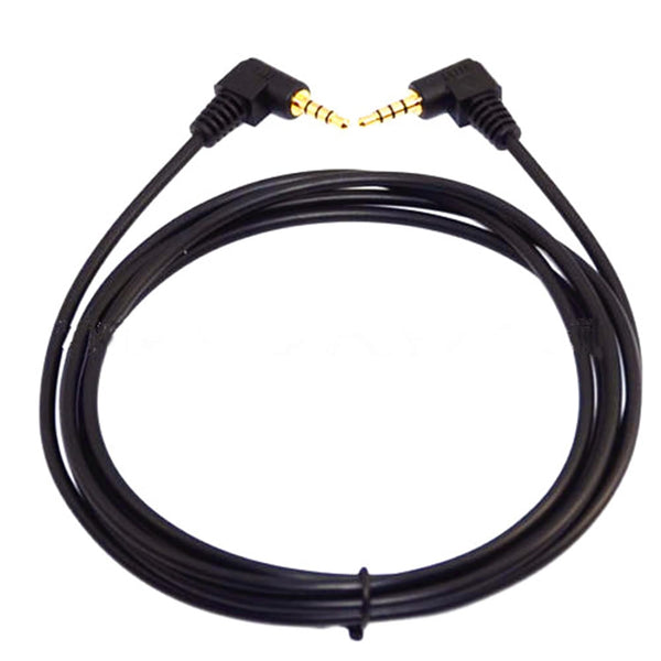 3.5mm Audio Cable 4 Pole TRRS Male to Male, Dual 90 Degree Angle, 3.28ft/1m for Phone, Tablet, Laptop, Microphone.