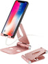 Urmust Cell Phone Stand for Desk Adjustable Foldable Holder for iPhone 15 14 13 12 11 Max Pro Xs Xr X 8 7 6, iPad Mini,