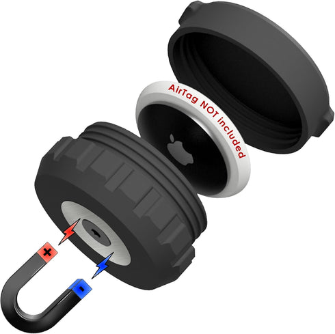 Ultra Strong Case for Apple AirTag, Waterproof and Shock Proof for Hidden Tracking of Car, Bike, Truck