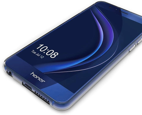 MaiJin Soft TPU Rubber Gel Bumper Case for Huawei Honor 8 (5.2 inch) Transparent Back Cover