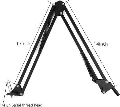 ChromLives Overhead Video Stand Phone Holder, Articulating Arm for Streaming, Baking, Crafting, Tablet Phone Holder