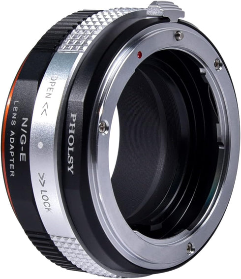 Lens Mount Adapter for Nikkor G/F/AI/AIS/D/AF-S Lens to E (NEX) Mount Camera, Compatible with Sony Camera Body