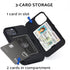 TORU CX PRO Wallet Case for iPhone 12 Pro/iPhone 12 - Shockproof Heavy Duty Cover with Card Holder, Black