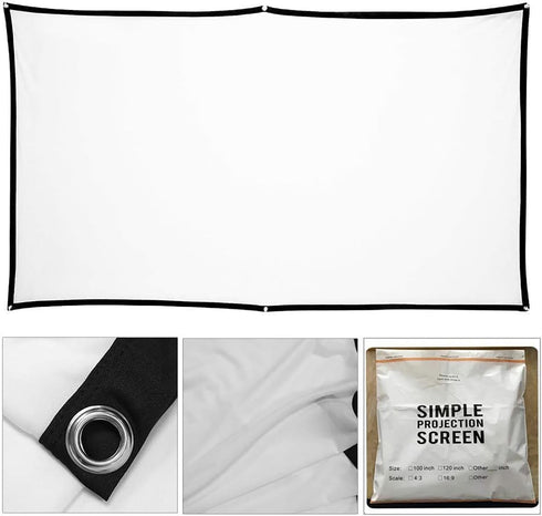 RODASS (120Inch) Holographic Rear Projection Screen: Foldable and Portable Anti Crease Indoor Projection Screen