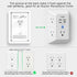 5-Outlet Wall Charger Surge Protector with 4 USB Ports - 1680J Multi Plug for Home, Office, Travel