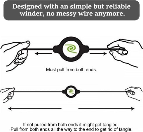 Retractable Earbuds, 3pcs Wired Retractable Earphone Stereo in-Ear Earbuds 3.5mm Jack Earphones for Cell Phones Tablets