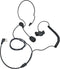 Ptt Mic Earpiece - Two Way Radio Headset Behind The Head Ear Piece for Midland 2 Pin Walkie Talkie