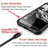 ZHEGAILIAN Victorian Gothic Lace Skull Case for iPhone 13 Pro Max, Tempered Glass Back + Soft Silicone TPU Protection