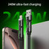 4 1 240W 10FT 17/16/MacBook/iPad/Laptop/Carplay, MFish in Charging Cable, Max Fast Charger Cord with Carrying Case