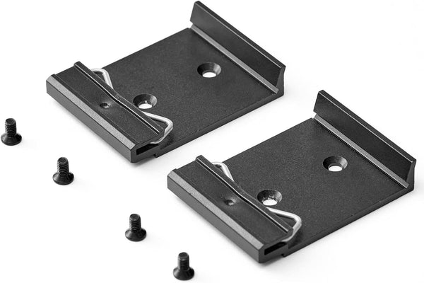Din Rail Mount Clip 35mm Width, Universal Din-Rail Mounting Brackets Clamp for Switches and Injectors 2-Pack