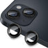 iPhone 14 & 14 Plus Camera Lens Protector - 9H Tempered Glass, Anti-Scratch, Shockproof Ring, 2 Pcs Black.