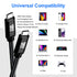 USB C to USB C Cable 20FT, 100W 4K60HZ USB3.2 GEN2x2, USB C Video Output Fast Charging & Sync for Xreal MacBook Pro,