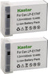Kastar 2-Pack LP-E17HF Battery Replacement for Canon LP-E17, Compatible with EOS RP, R8, R50, R100 Cameras