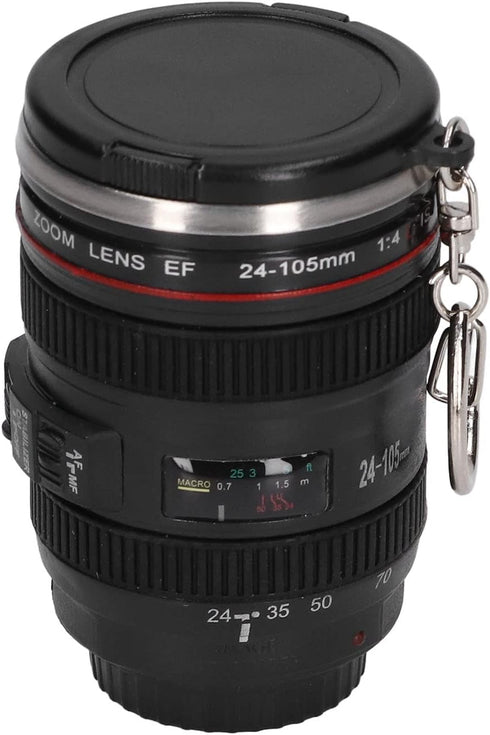 Camera Lens Cup, Lens Coffee Mug Stainless Steel for Living Room for Office for Bedroom
