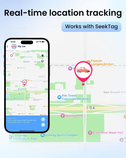 VVyL GPS Tracker Device for Car and Vehicles: Mini Hidden Magnetic no Subscription Trackers for Tracking Kids Elderly
