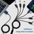 Poyiccot USB A to USB C Splitter Cable, 6 in 1 USB 2.0 Type A Male to 6 USB C Male Charging Cable, 5ft