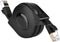 Zerone CAT 7 Ethernet Cable, 1.5M Retractable Shielded LAN Network Cable Flat RJ45 600MHz
