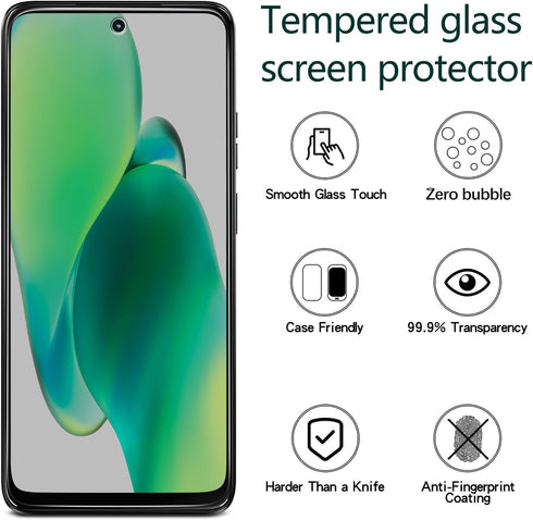 2 Pack 5G (2025) KAREEN Privacy Screen Protector for Motorola Moto G Anti Spy Tempered Glass Film, Anti-Scratch, Bubble