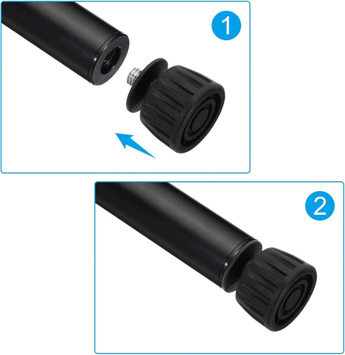 17mm 3 Pack PATIKIL Universal ID Rubber Tripod Feet, Anti-Slip Tripod Replacement Parts for Camera Tripods Monopod
