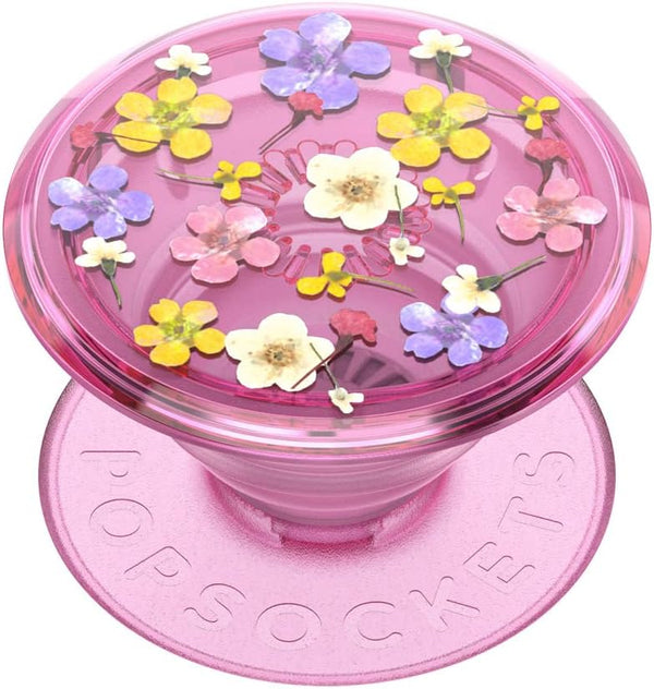 PopSockets Translucent Phone Grip with Expanding Kickstand, for Phone, Translucent PopGrip - Pink