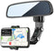 PKYAA 360° Rotating Rearview Mirror Phone Mount Holder for Car, Universal GPS Holder for All Smartphones