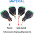Glarks 8Pcs 3.5mm Stereo Audio Balanced Male & Female Jack to AV 3-Screw Video Balun Terminal Adapter Connector