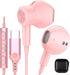 USB C Headphones for Apple iPhone 15 Plus iPad Galaxy S24, Type C Earphone Microphone Magnetic Wired Earbud for Android