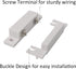AUXBC 2 Sets HC-31 Wired Door Window Sensor, NC Magnetic Reed Switch Surface Mount Contact for Home Security Alarm