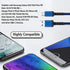 Nylon Braided USB Type C Cable 5-Pack (3/3/6/6/10FT) Fast Charger for Samsung Galaxy S9, LG V30, Google Pixel & More.