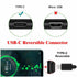 CY 480Mbps USB-C Type C Male to Male Coupler Extender Power Data Adapter for Power Bank, Phone, Laptop