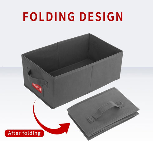 DVD Storage Box - Pack of 3 Stackable DVD Case Holder Organizer, Holds up to 75 DVDs - Grey