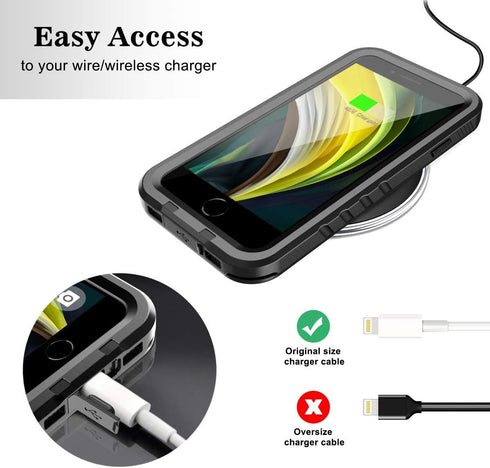 SPORTLINK Waterproof Case for iPhone SE 3rd 2022/iPhone SE 2nd 2020/iPhone 7/8 - Rugged Full Body Shockproof Dustproof