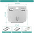 Small Wall Shelf, 4.7" Floating Shelves for Speakers, Smart Home Devices, for Bedroom, Gaming Room, Living Room (Silver)