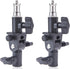 WELLMAKING 2PCS U Shape Tilt Adapter, Swivel Mount Umbrella Holder Light Stand with Standard 1/4 to 3/8 inch Screw