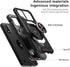 TJS Nokia C210 Case with Tempered Glass Screen Protector, Heavy Duty Drop Protection (Black)
