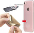 Phone Card Holder RFID Sleeve, PU Leather Back Stick-On Wallet for 5 Cards, Cash for iPhone/Android/Samsung (Gold)