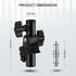 WELLMAKING U-Shape Camera Flash 180° Swivel Mount Bracket with 1/4 to 3/8 inch Metal Male Screw for Softbox Reflector