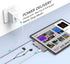 USB C Hub Docking Station for iPad Pro, Adapter with 4K HDMI, 3.5mm Jack, 2 USB3.0 Ports, PD Charging for iPad Mini
