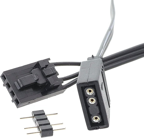 for Corsair RGB to Standard ARGB 4-Pin 5V Adapter Connector RGB Cable 25cm Extension Cord PVC by BIBABLYKE