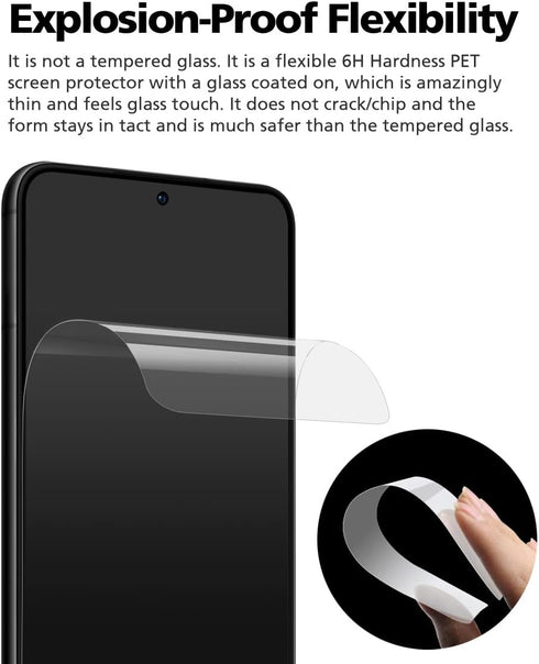 (3PACK) iPhone 14 Pro Max Anti-Glare Matte Anti-Fingerprint Screen Protector, Unbreakable Flexible Film with Easy