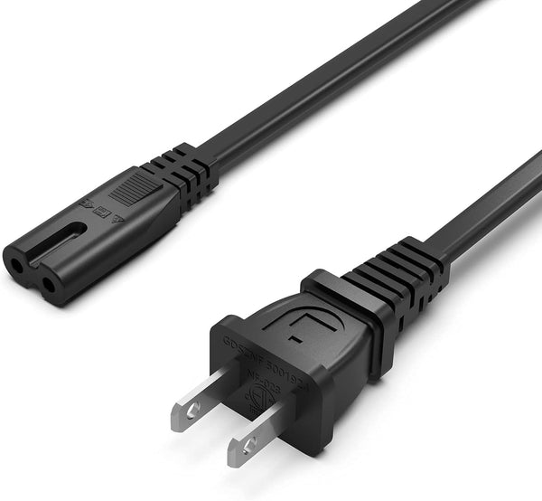 TV Power Cord Cable for Samsung LG TCL Sony Insignia Sharp Toshiba JVC Hisense Roku Smart LED LCD HD, ETL Listed
