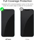 JETech Full Coverage Screen Protector for iPhone 14 6.1-Inch, Black Edge Tempered Glass Film with Easy Installation Tool, Case-Friendly, HD Clear, 3-Pack