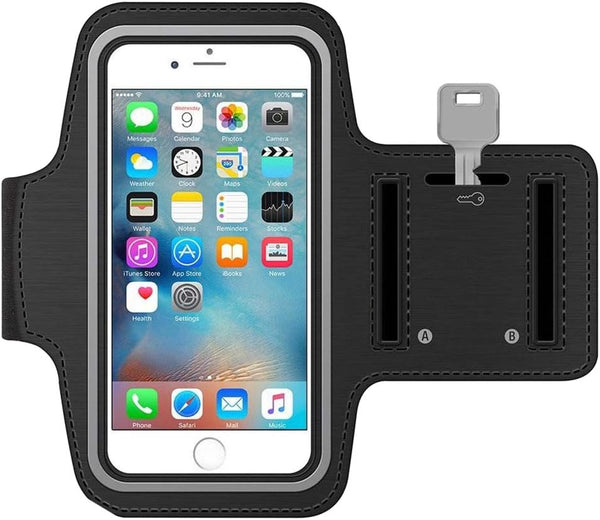 MMOBIEL Arm Phone Holder for Running - Compatible with iPhone 15/14/13 Mini/12 Mini/SE 2020/8/7/6