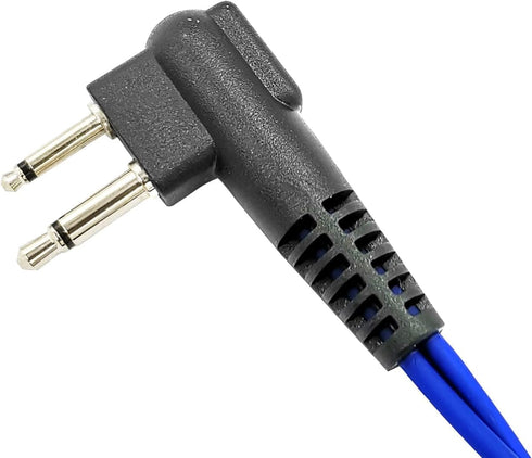 Walkie Talkie Earpiece Acoustic Tube Ear piece Headset with Mic for CP100 CP185 CP200d CLS1110 CLS1410 RDM2070d RDV5100 RDU4100 RDU4160d BPR40 VL50 Radios (Blue)