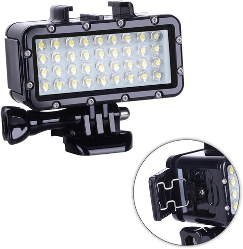Suptig High Power Dimmable Waterproof LED Diving Light, 147ft for Gopro Hero 13/12/11/10/9/8/7/6/5/4/3+ Action Cam
