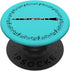Clarinet Player Gift - Music Notes in Circle - Aqua PopSockets PopGrip: Swappable Grip for Phones & Tablets