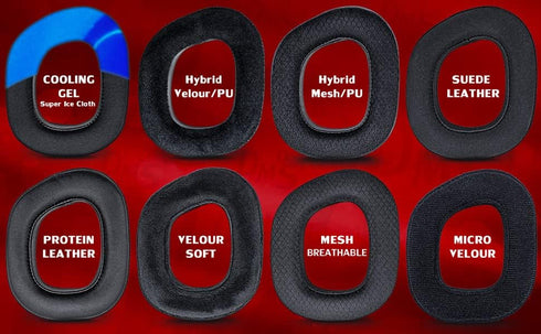 HS80 Cooling Gel Ear Pads Compatible with HS80 Headset, Thicker Enhanced Memory Foam with Breathable Mesh by DIMOST