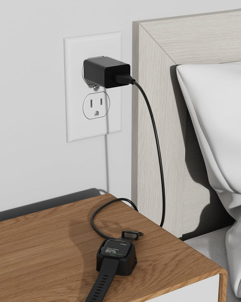 Charger for Fitbit Versa 2, Replacement Charging Cable Dock Cradle with USB Cord for Fitbit Versa 2 Smartwatch