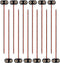 12 Pack T-Type 9V Battery Clip - 9 Volt Battery Connector with Hard Plastic Case